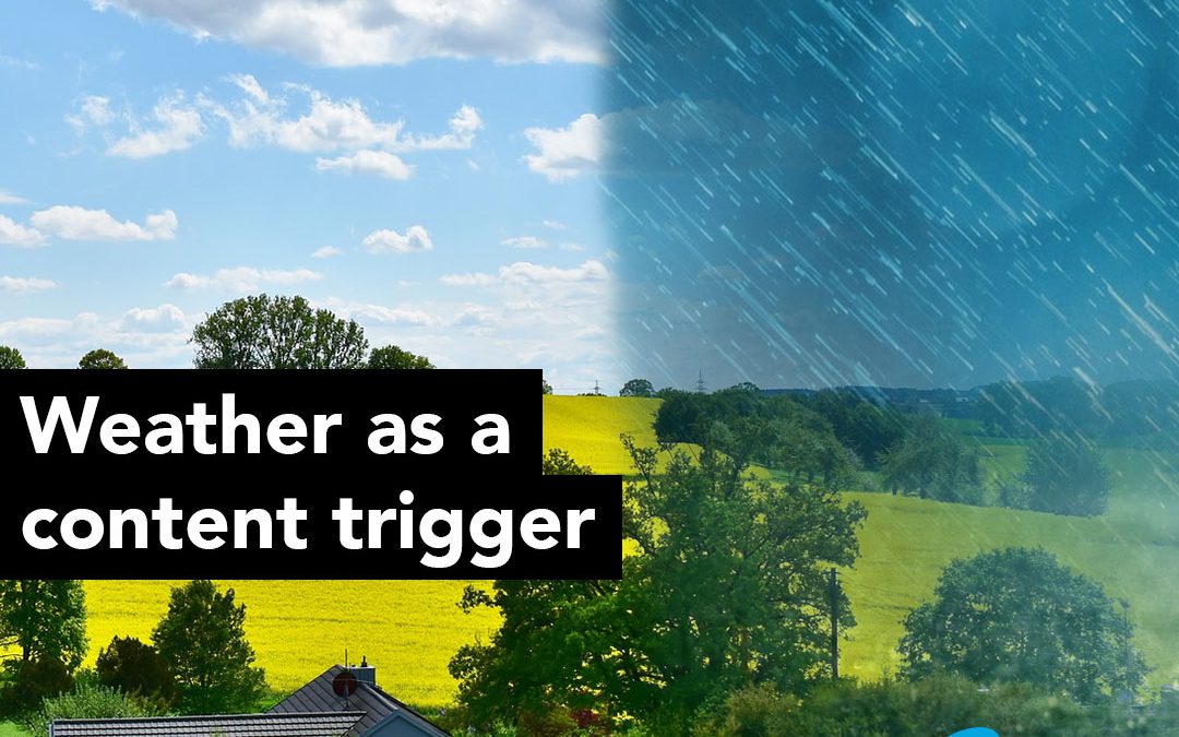 Näytön sisältö sään mukaan ☀️☁️☔️ 🌨