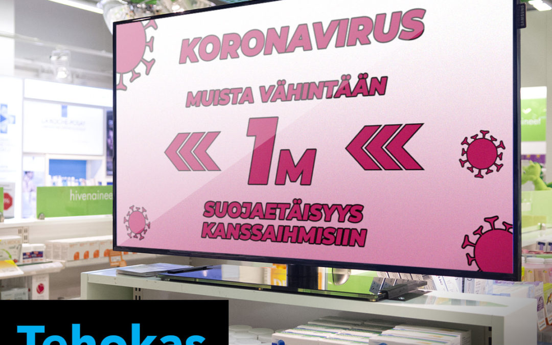 Poikkeustilatarjous: Samsung QM43R infonäyttö-paketti