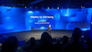 Large led screen in Display by Samsung event