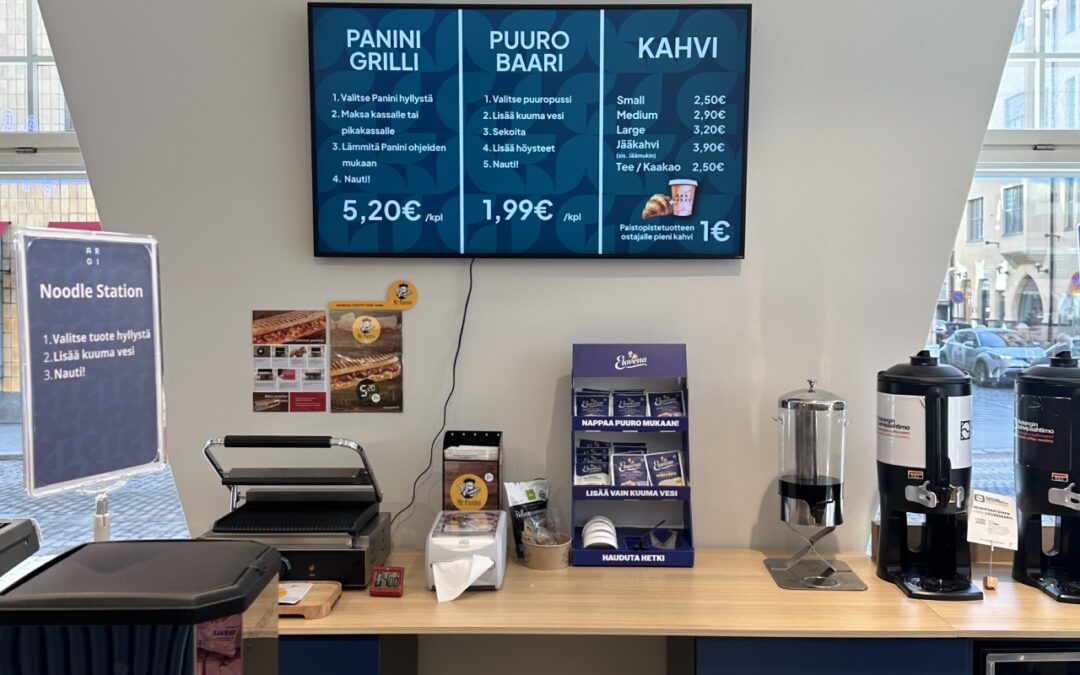 Argimarket: Uuden sukupolven express-market pysäyttää ohikulkijat diginäytöillä